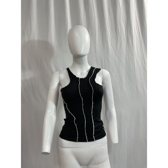 The Line By K 'Yamilet Merrow' Black Tank Size XS - Picture 2 of 5